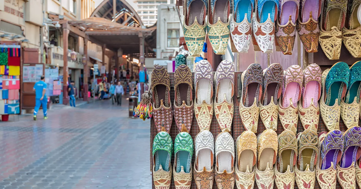 Shopping at the traditional souks in Deira