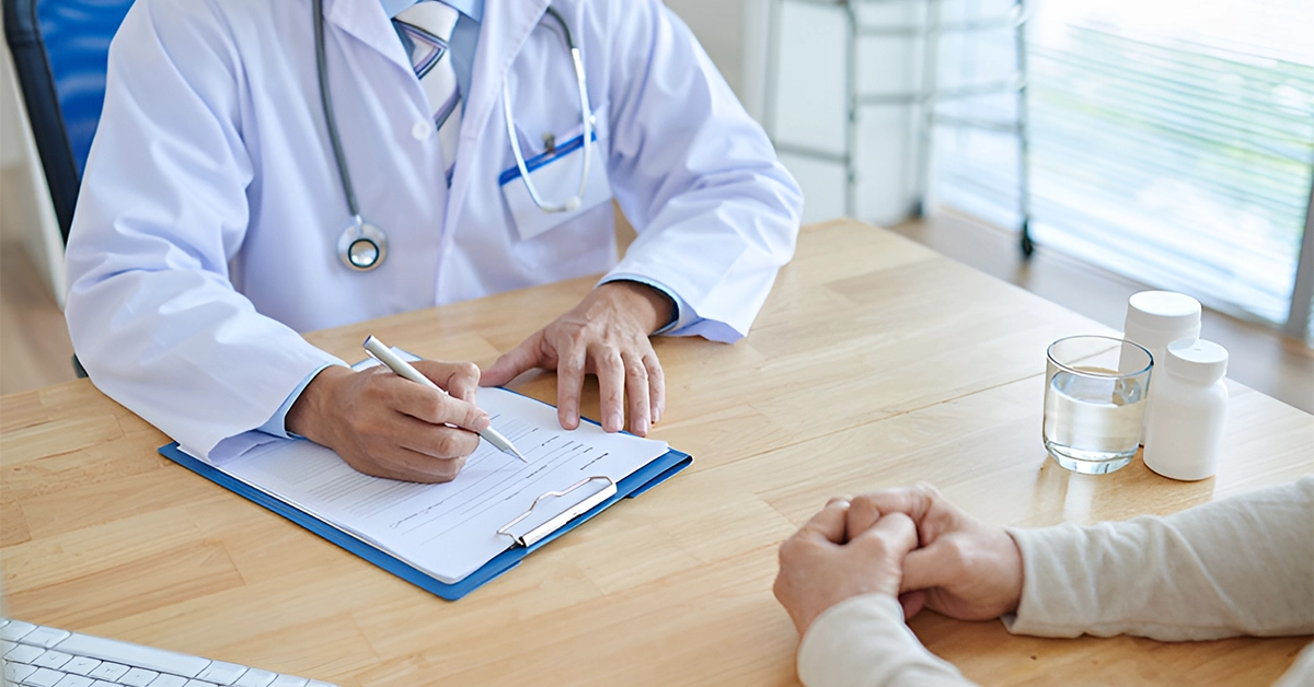 Doctor Prescribing Medicines to the Patient 