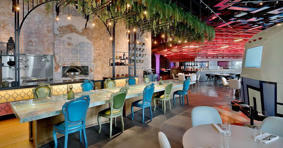 Naan Stop Lounge at Garage Restaurant in Yas Island
