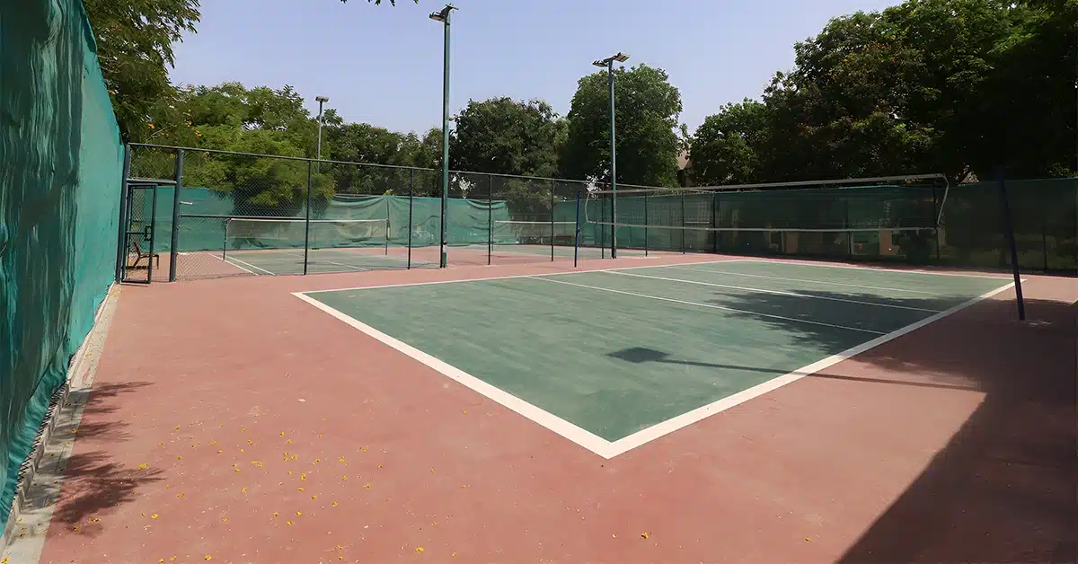 Sports courts in The Green
