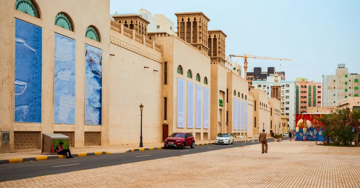 Exteriors of the Art Museum in Sharjah