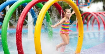 Splash park in Abu Dhabi