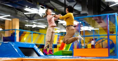 Trampoline park in Abu Dhabi