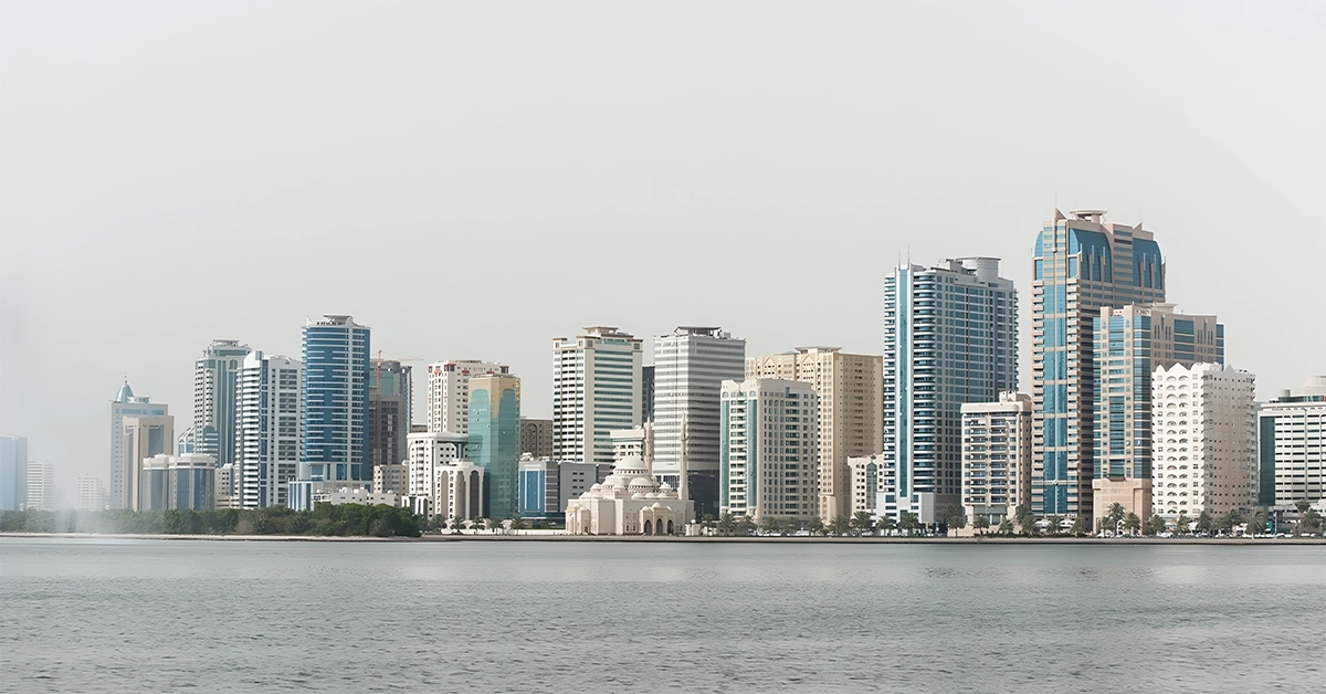 Residential buildings in Al Shuwaihean, Sharjah