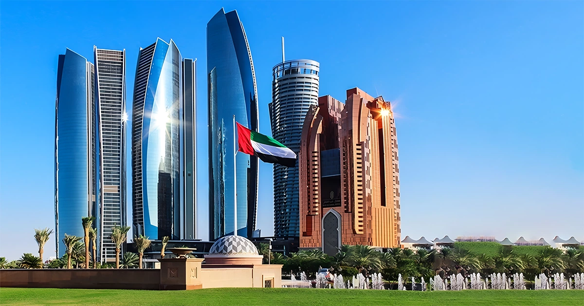 توجد ابراج الاتحاد على مقربة من قصر الإمارات 