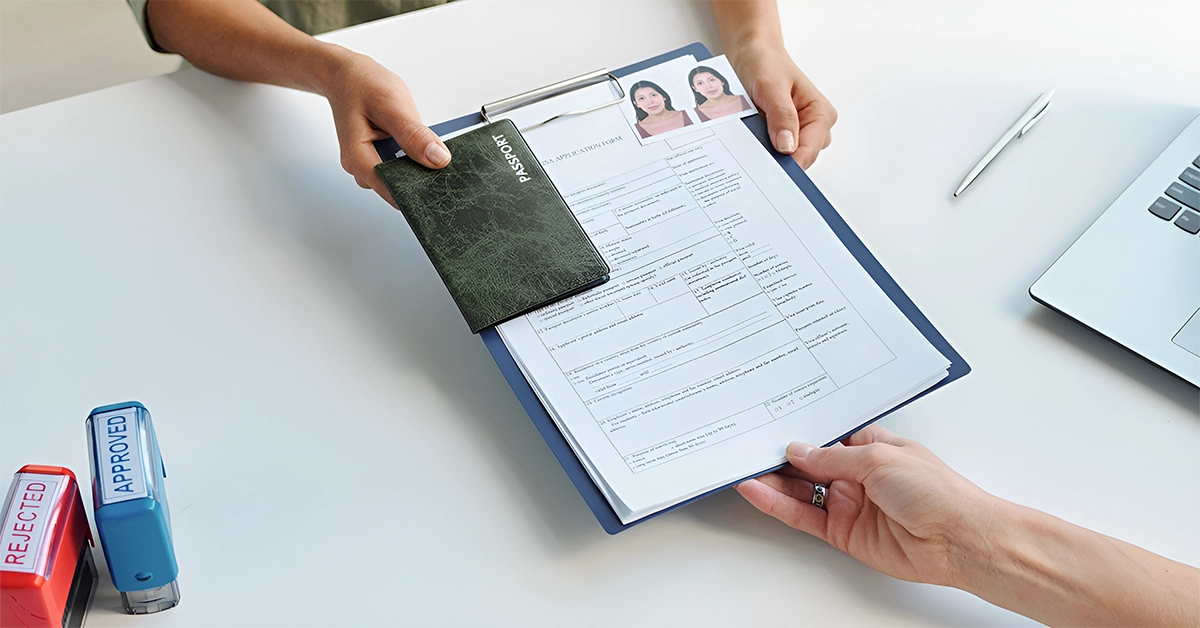 Submitting a passport renewal application