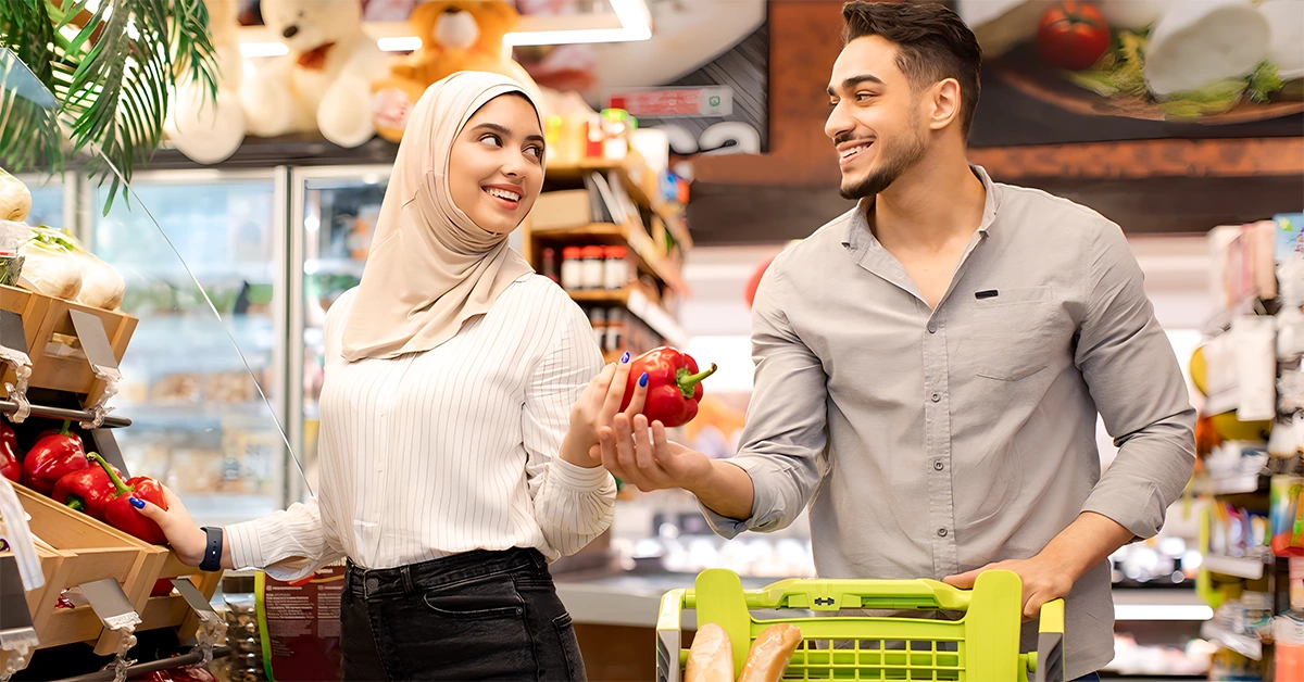 shopping for daily needs at a mall in Dubai 