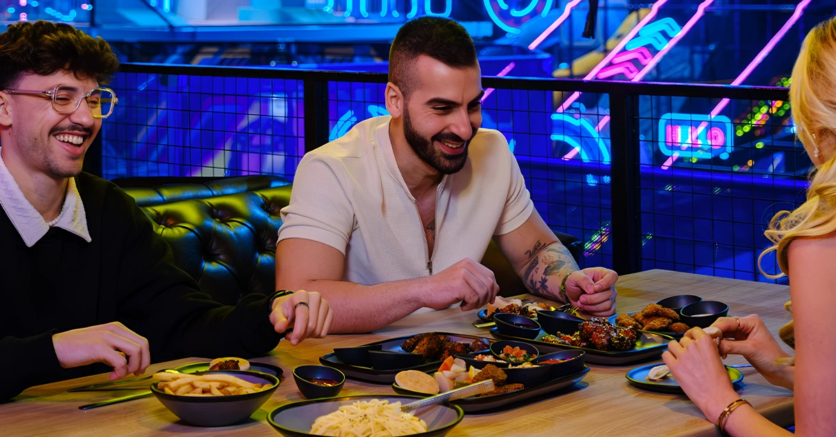 Lounge dining at Loco Bear