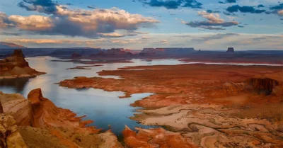 Scenic view of Lake Zakher, Al Ain