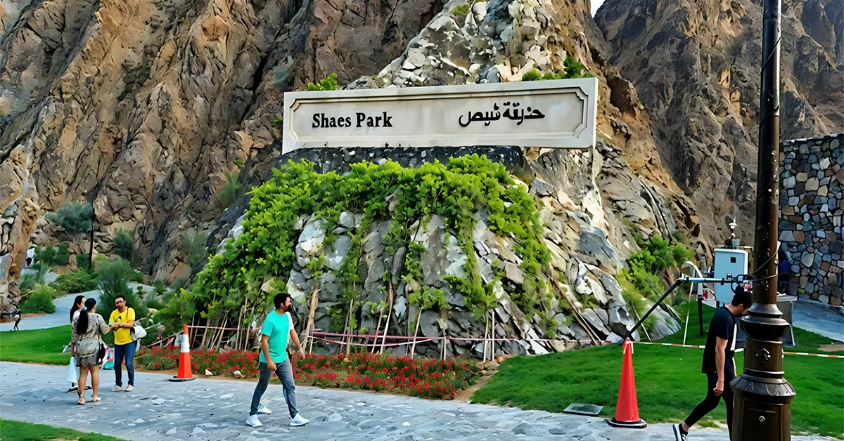 Shees Park in Wadi Shees