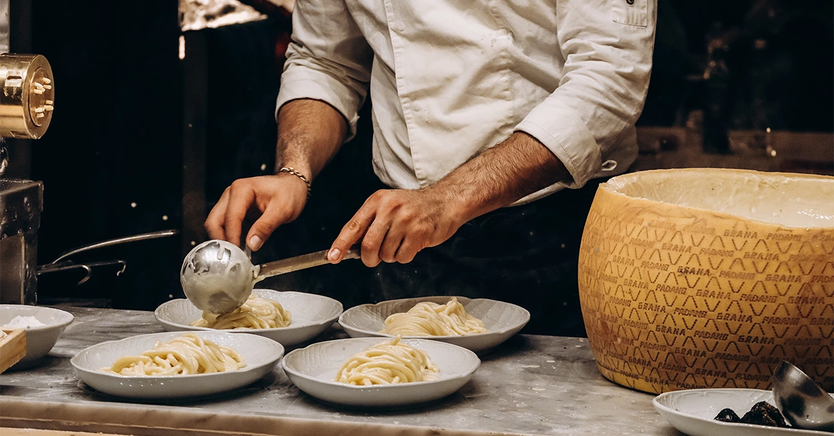 Italian cuisine at Dubai harbour Restaurant