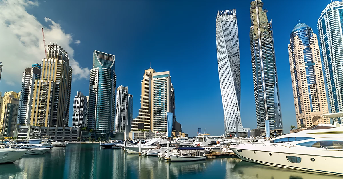 Dubai Marina is one of the best Dubai shopping areas