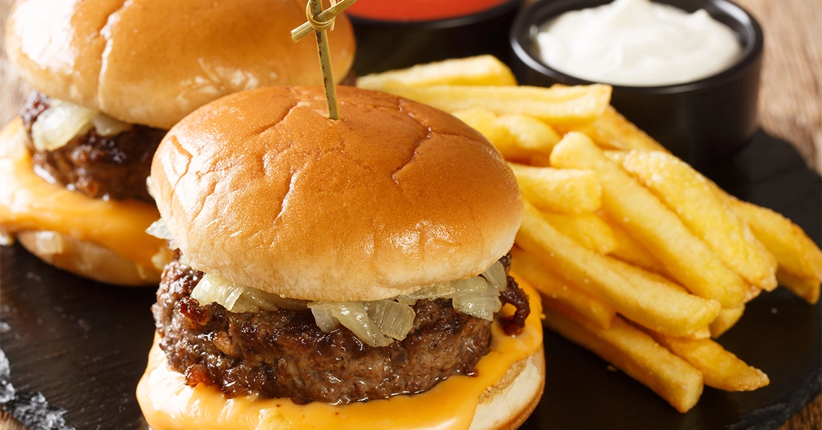 Signature Burger of New York fries at Dubai Outlet Mall