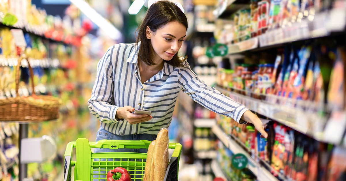 Customer shopping at The Greens Souk Dubai Hypermarket