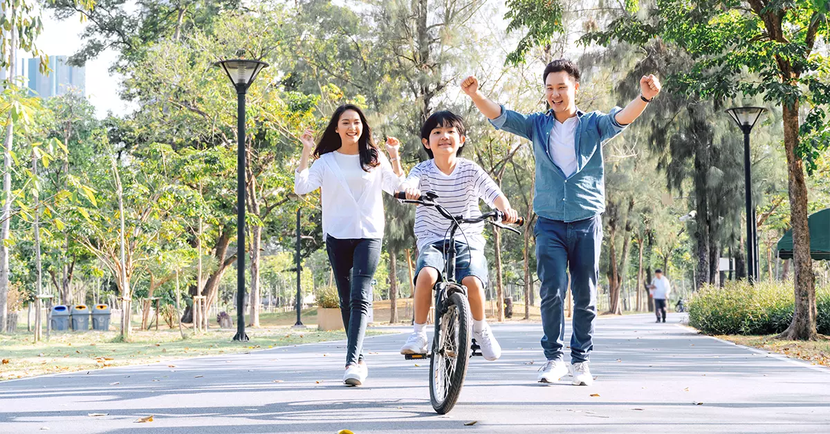 cycling in corniche park Abu Dhabi