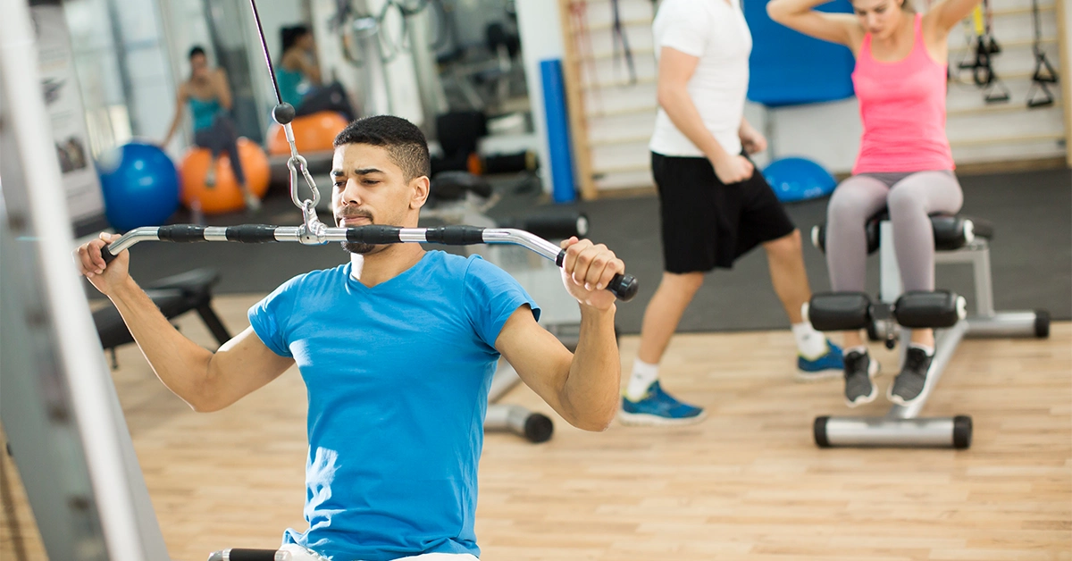 People working out at a gym in Dubai Investment Park