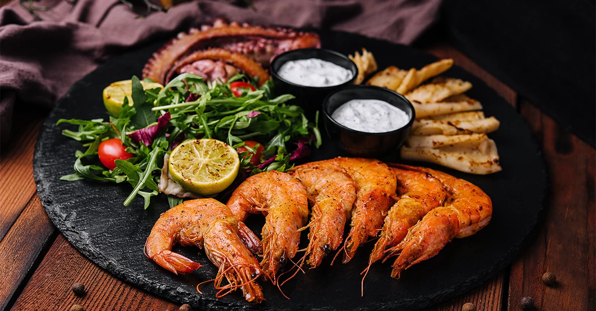 Seafood Platter served at a restaurant in Rashidiya, Dubai