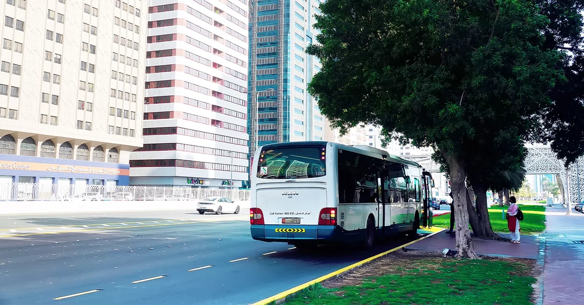 Abu Dhabi Bus on Najda Street