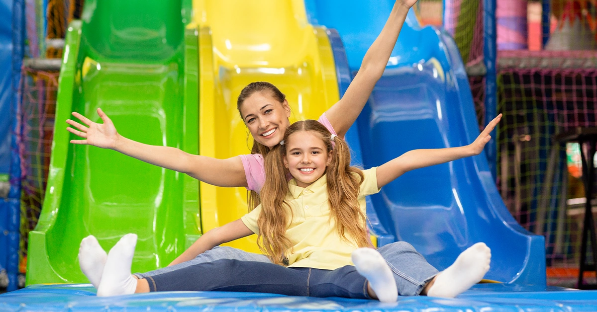 Kids play area at Aswaaq mall, al mizhar