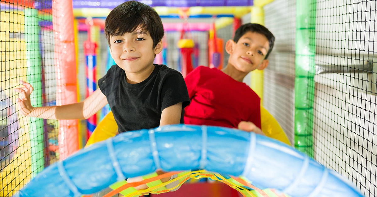 Kids playing at Western Souk & Mall