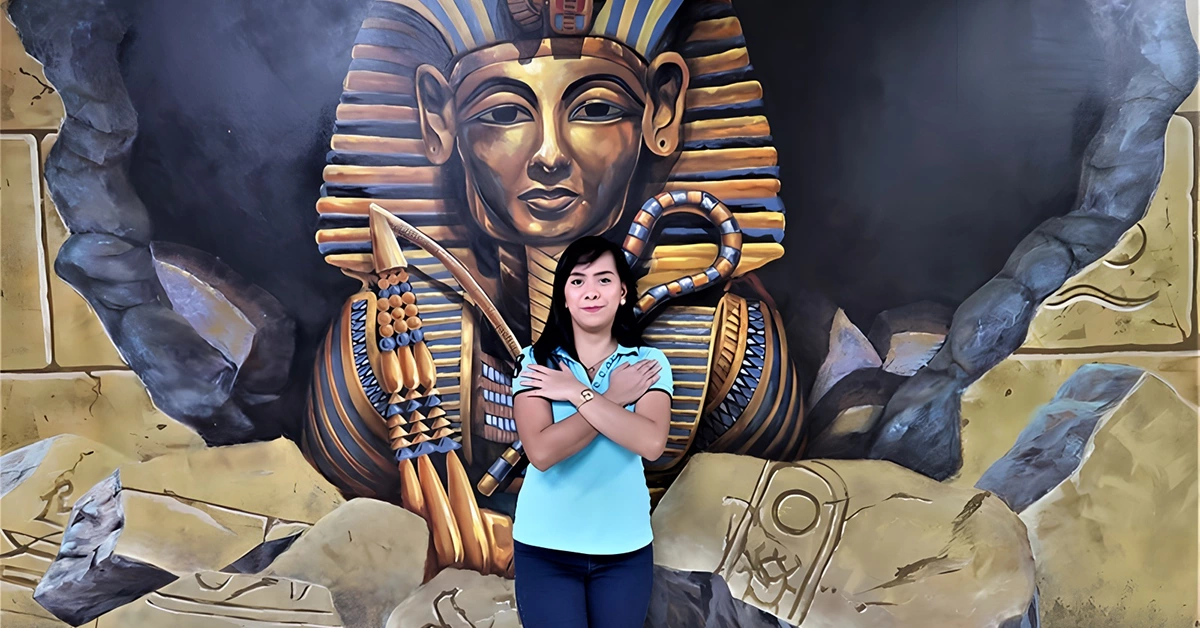 Egyptian zone in 3D World Selfie Museum Dubai