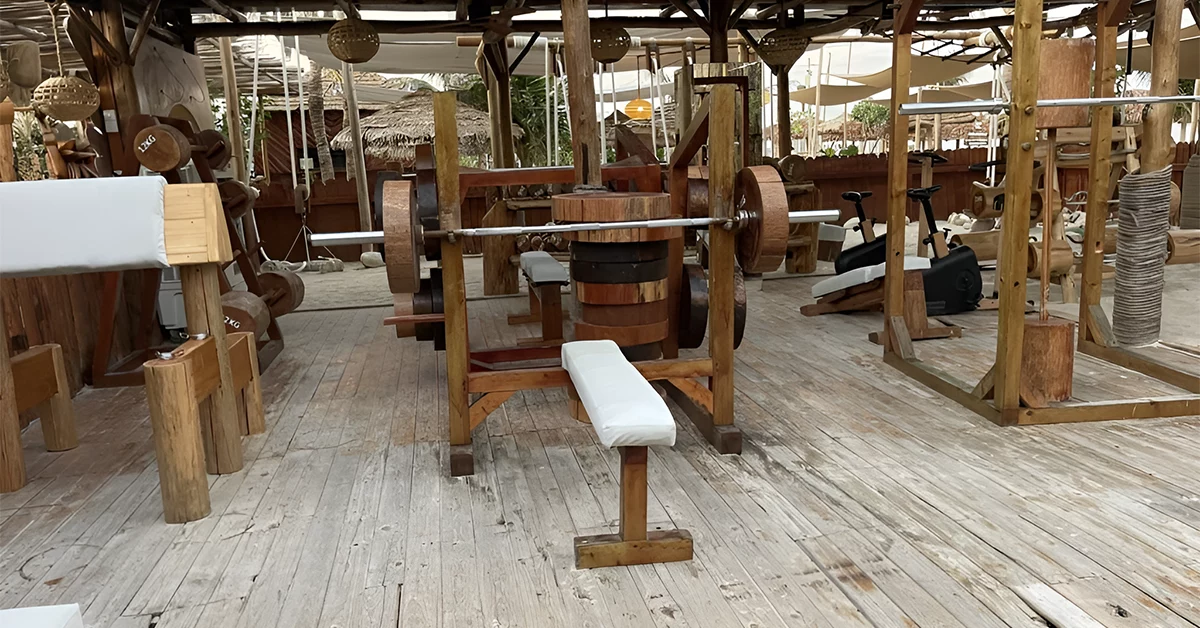 Tarzan gym at Kitesurf beach centre