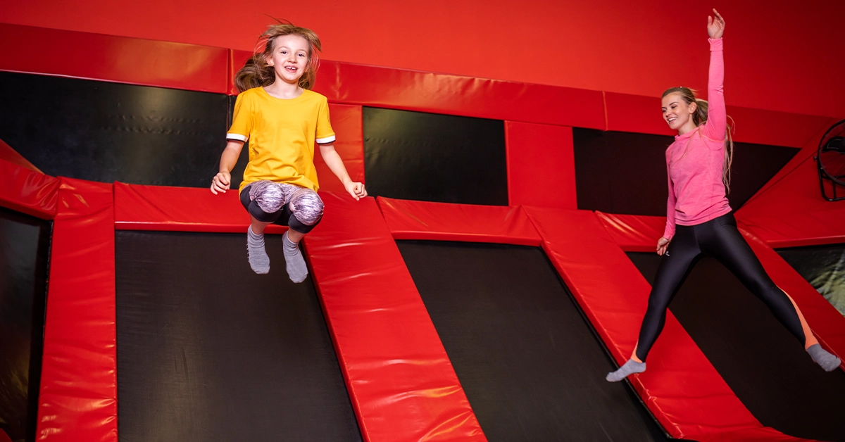 Leo&Loona Kids trampoline park in Abu Dhabi