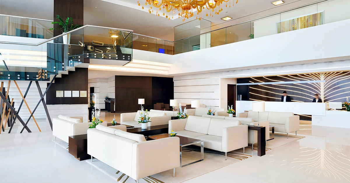 Interior of Novotel Hotel Dubai