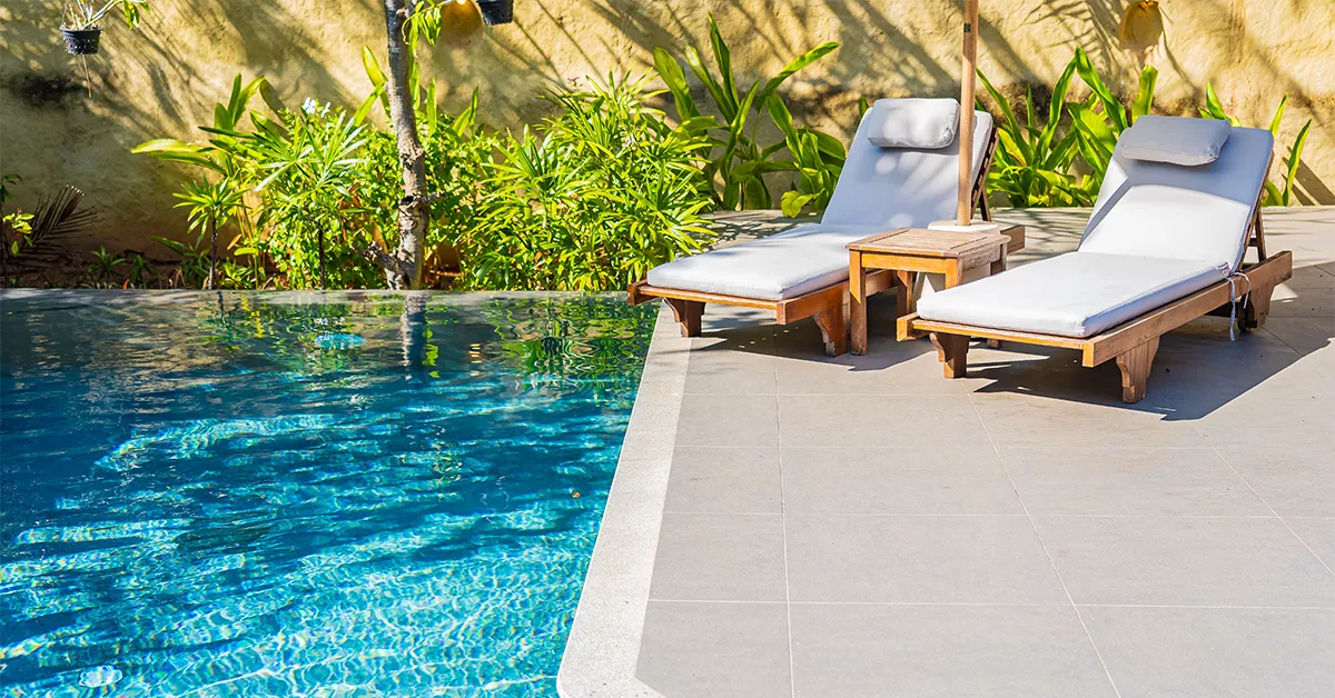 Outdoor Swimming pool in a hotel