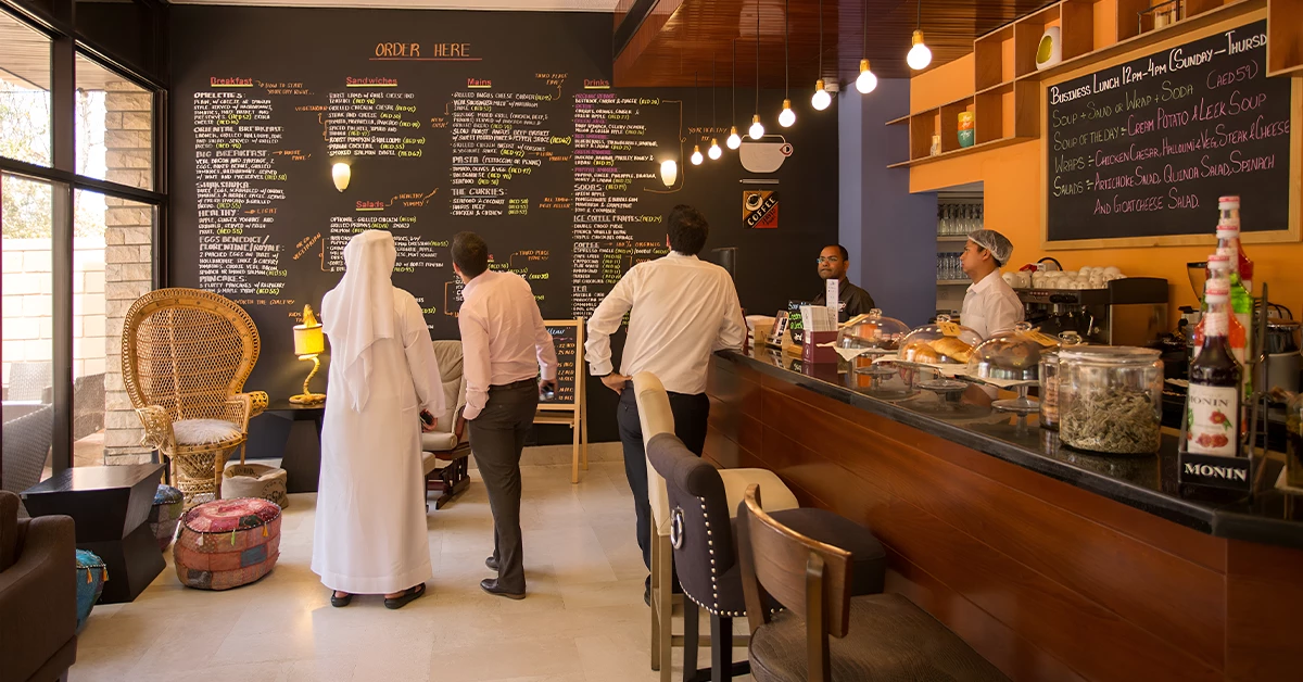 Cosy interior of The Third Place Cafe 