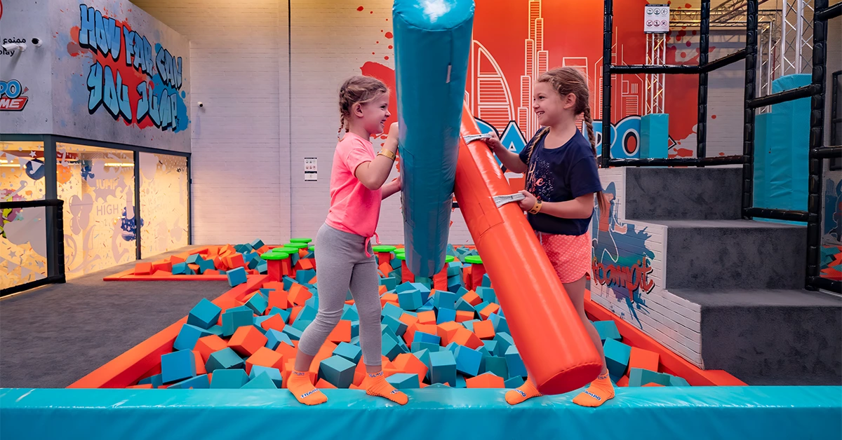 School children competing with each other
