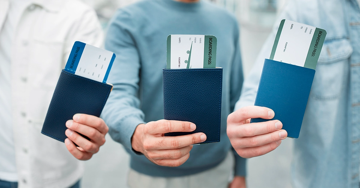Collecting passports from the renewal centre