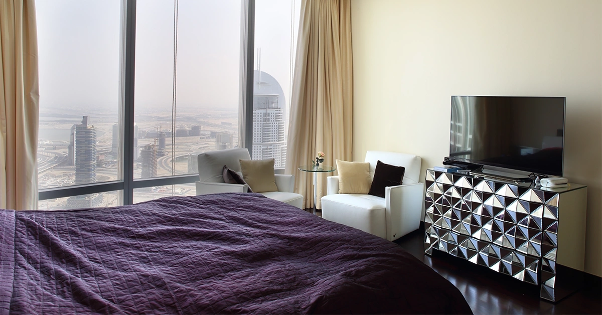Interior of a modern home in Jumeirah Village Circle 