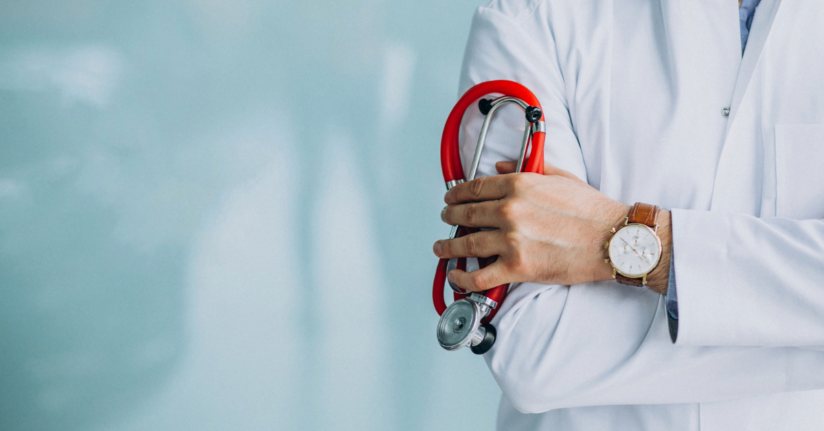 Doctor holding a stethoscope