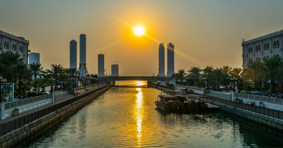 water canal in Sharjah