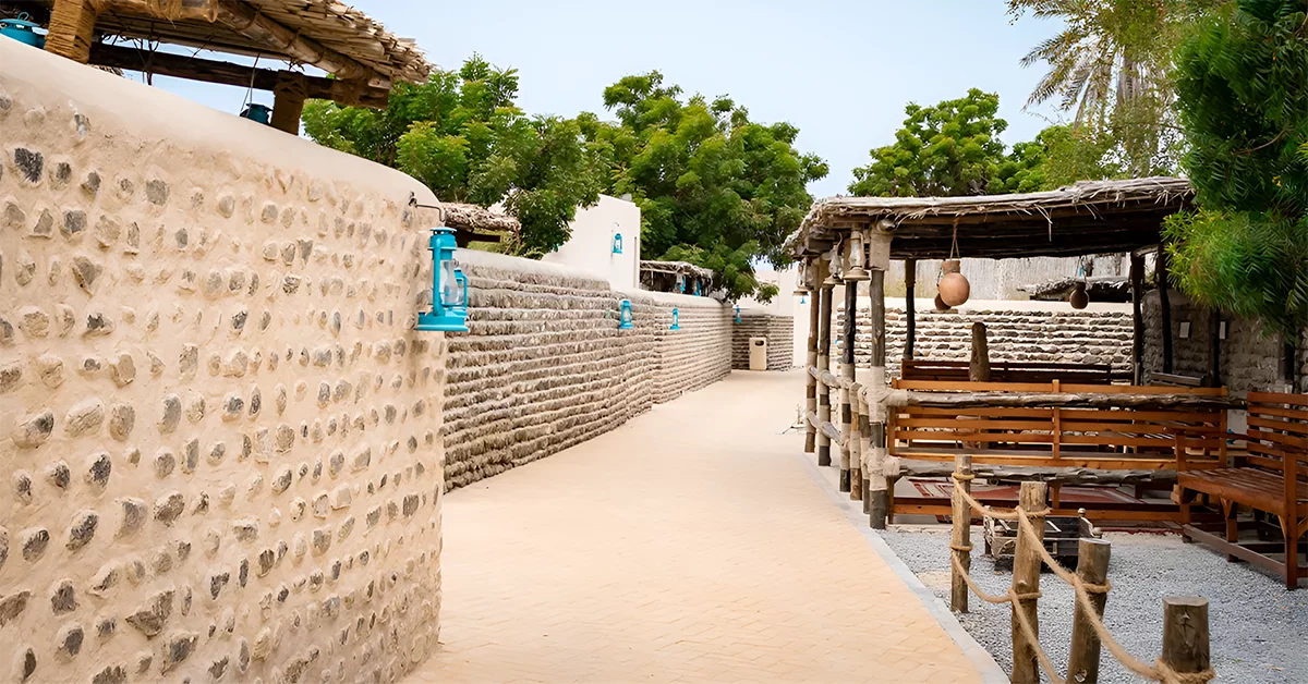 Portuguese old port in the Khorfakkan city
