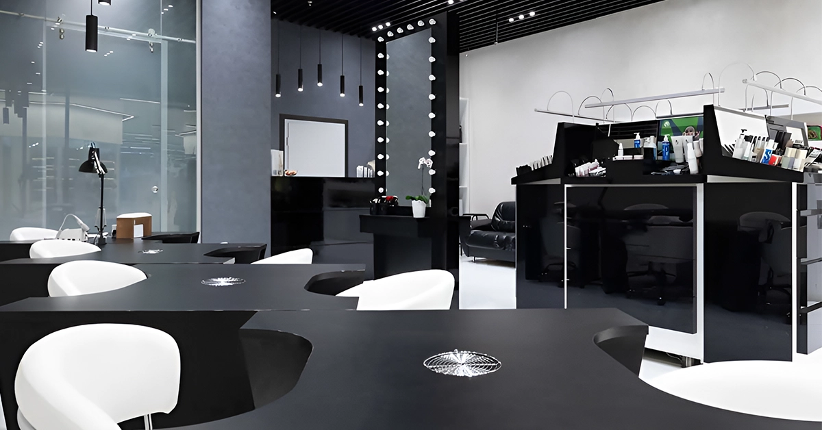 Contemporary Area for Nail Services in Salon