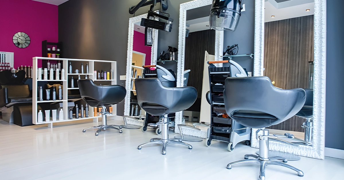 Relaxing interior of a beauty salon in JLT