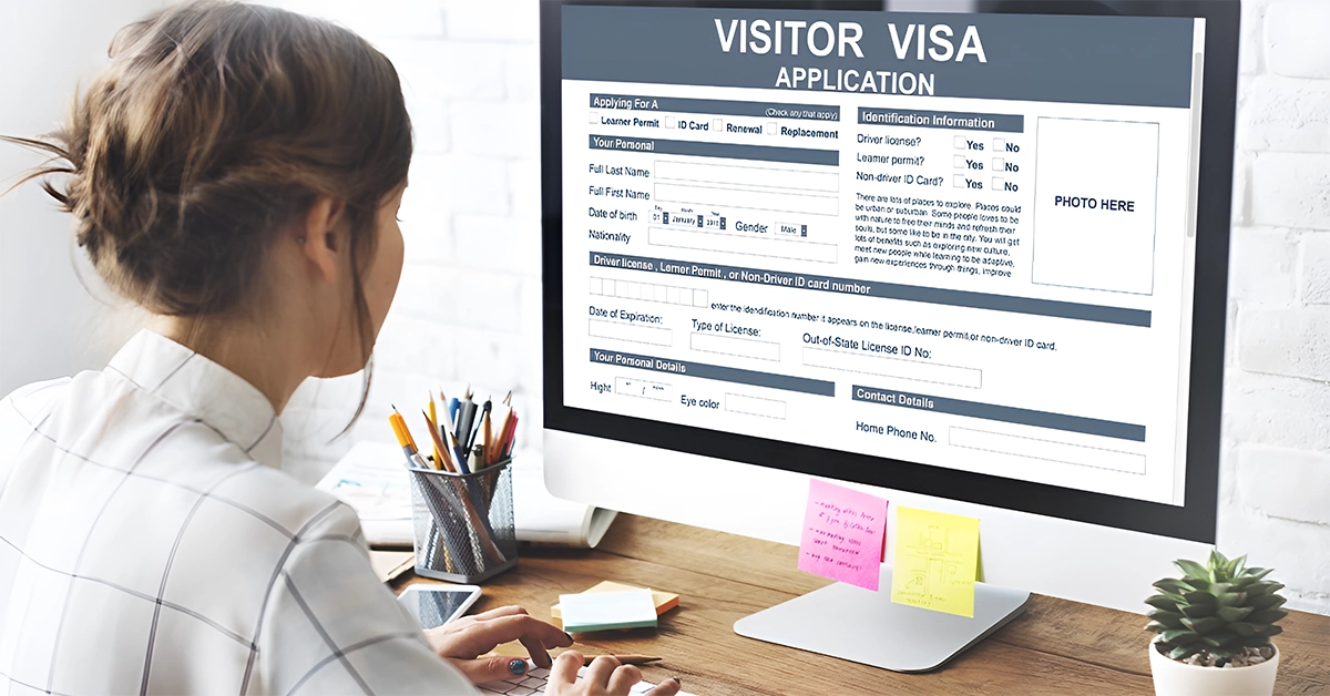 Online visitor visa application