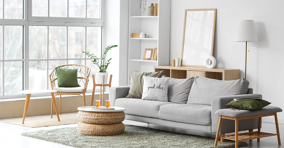 Living Room with Modern Furniture