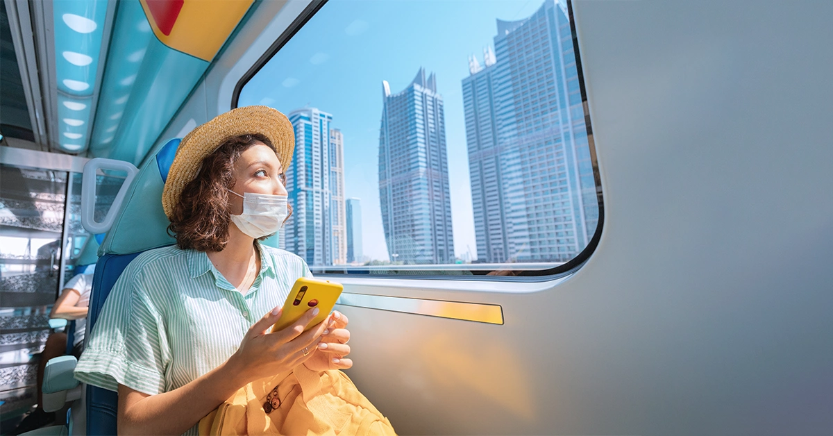 Woman in Public Transport