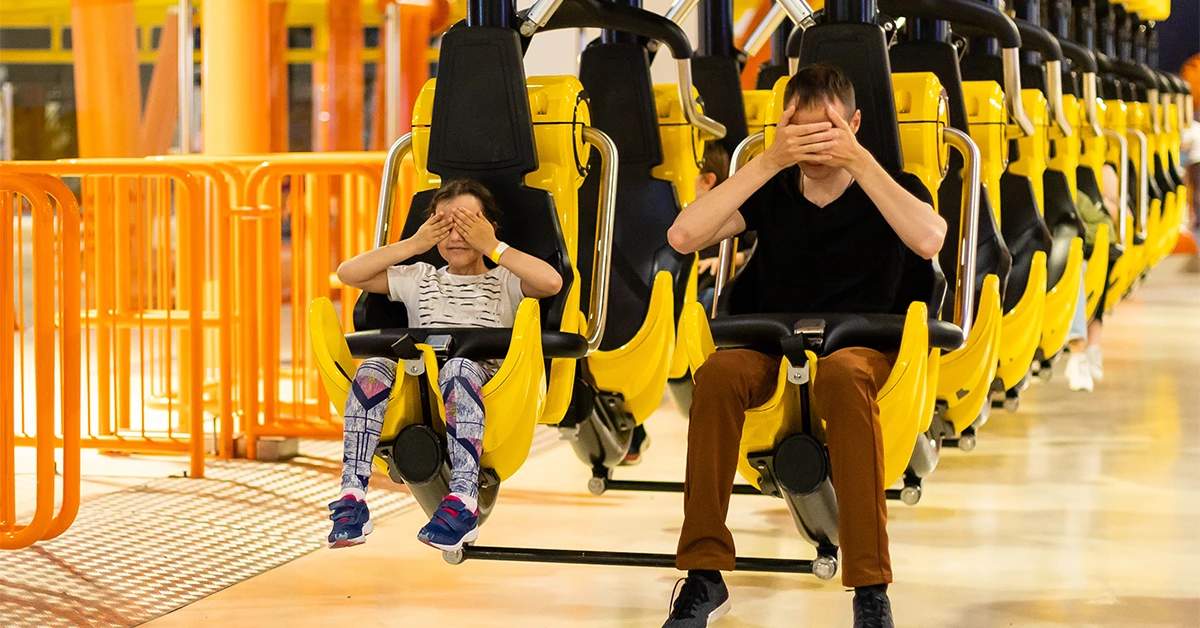  Family Enjoying Storm Coaster 