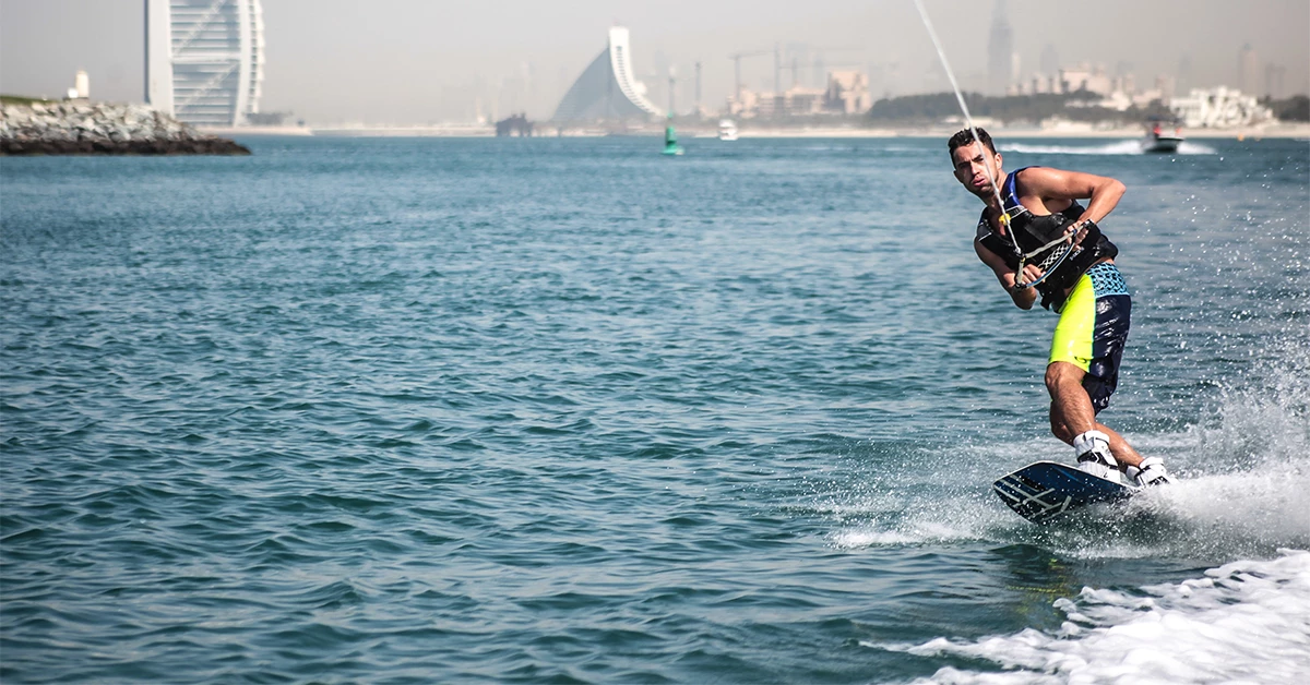 Man Enjoying Watersport