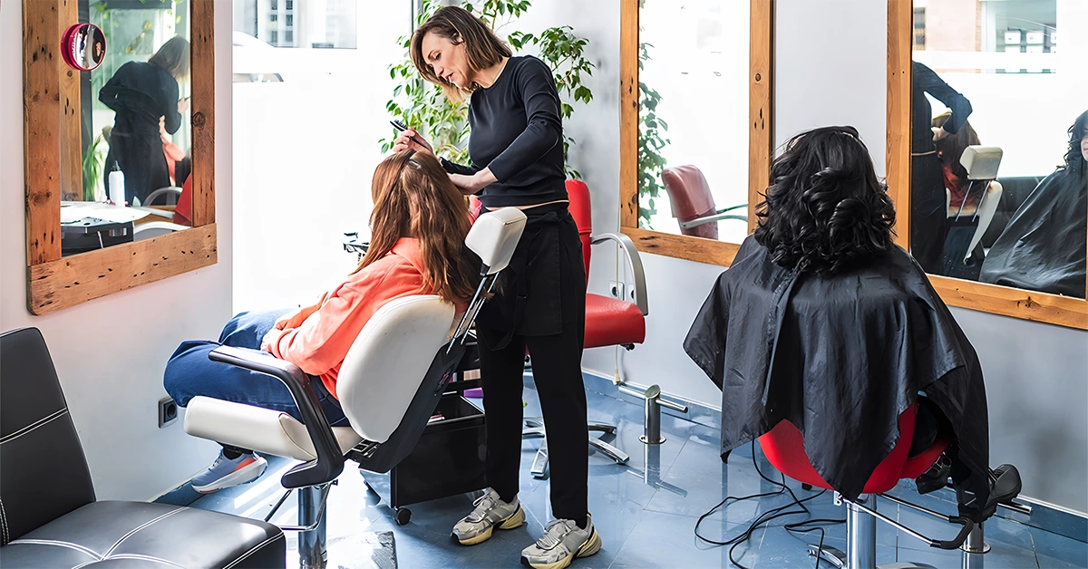 Hair care treatments at a beauty salon in Dubai Silicon Oasis