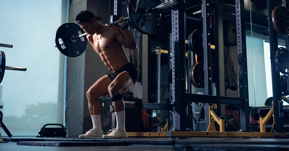 Man Doing Bodybuilding