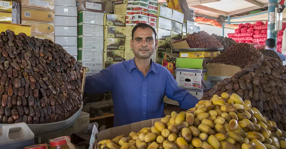 Man in His Date Shop