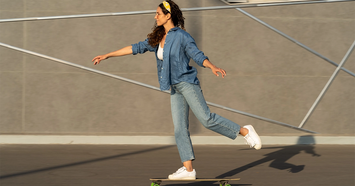 skateboarding in a skatepark in Dubai