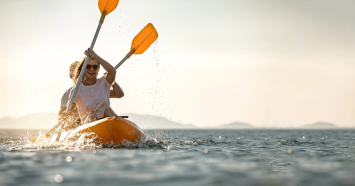 Kayaking in Al Hamriyah Beach