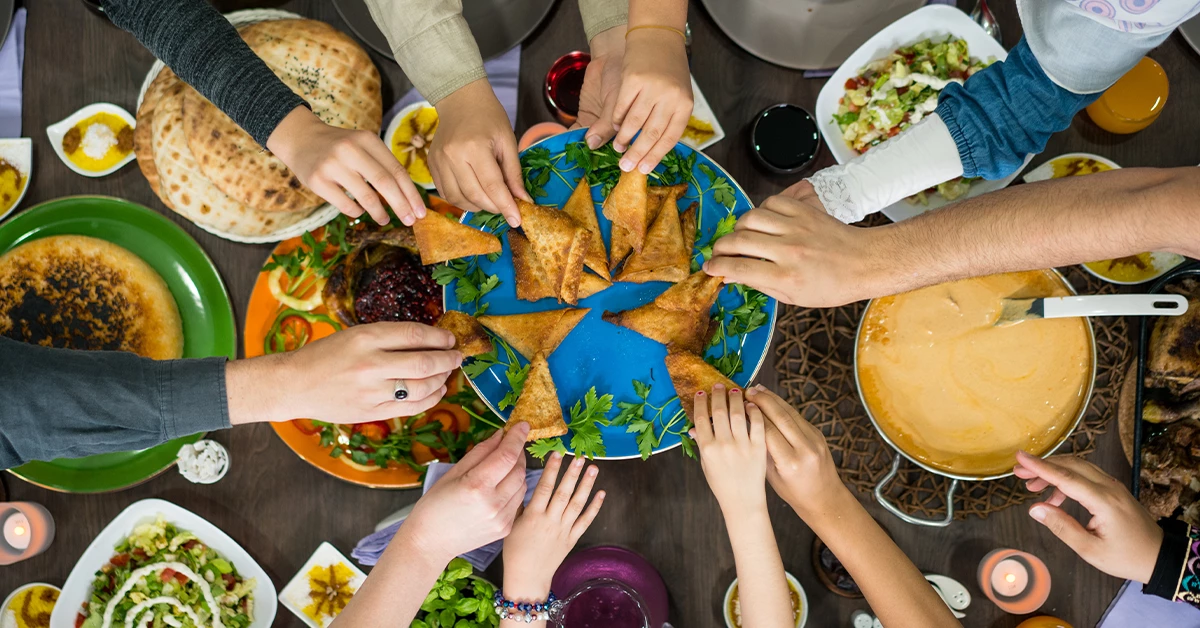 People Enjoying Food
