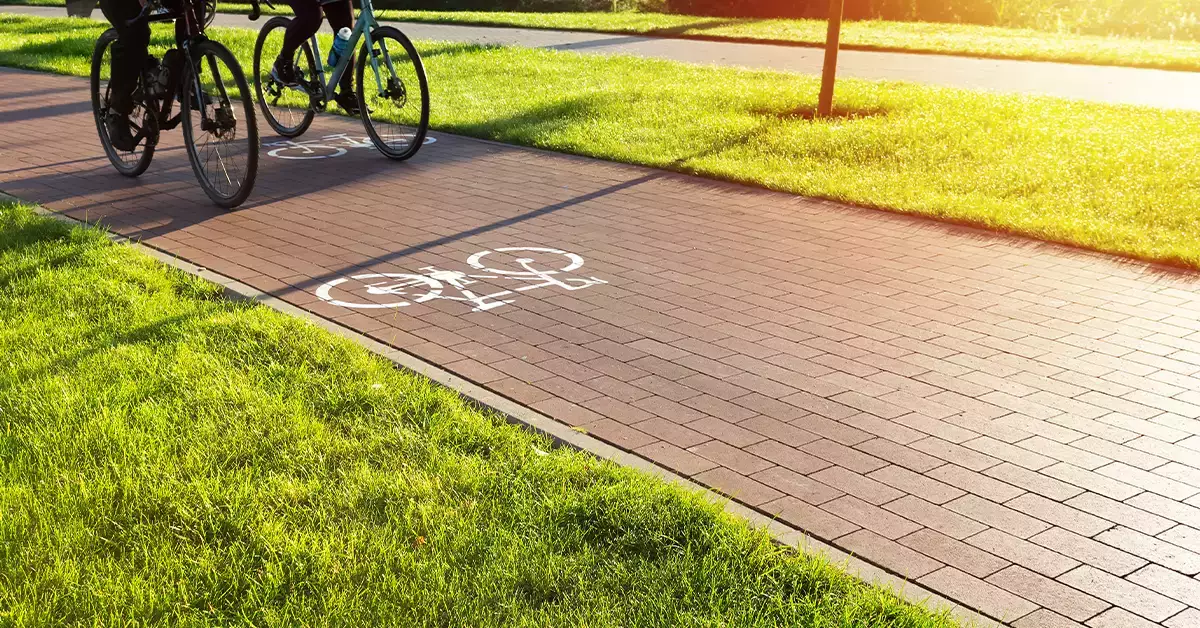 Cycling track in North Park silicon oasis